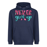 Navy never give up Heavyweight Hoodie - JahusDesignShop