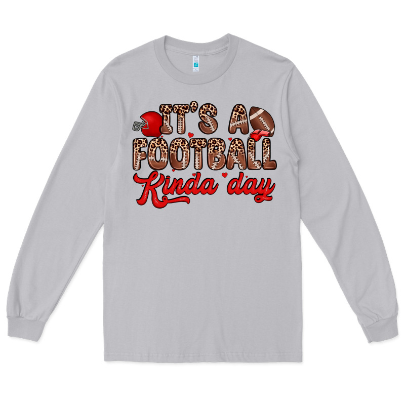 It S A Football Kinda Day Long Sleeve Tee by Zillion Design Studio | Teevron