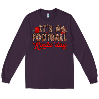 Plum it s a football kinda day Long Sleeve Tee - Zillion Design Studio