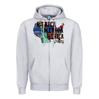Merica Merica Merica Vibes 4th Of July Zipper Hoodie | Teevron
