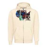 Sandshell Merica Merica Merica vibes 4th of july Zipper Hoodie - CowGirlArtShop