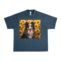 Midnight Navy australian shepherd Urban Heavy Tee - Unal Design