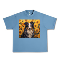 Pebble Blue australian shepherd Urban Heavy Tee - Unal Design