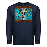 Navy bull skull cross tumbler Premium Sweatshirt - JahusDesignShop