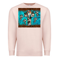Pale Pink bull skull cross tumbler Premium Sweatshirt - JahusDesignShop