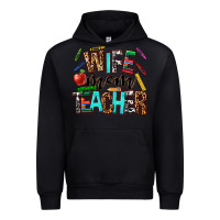 Black wife mom teacher Urban Hoodie - NancyCooperArtShop