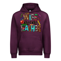 Mauve Wine wife mom teacher Urban Hoodie - NancyCooperArtShop