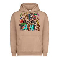 Pigment Burro wife mom teacher Urban Hoodie - NancyCooperArtShop