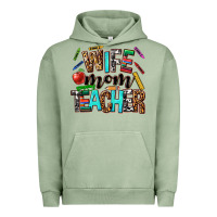 Pigment Oil Green wife mom teacher Urban Hoodie - NancyCooperArtShop
