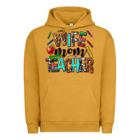 Pigment Peanut Butter wife mom teacher Urban Hoodie - NancyCooperArtShop