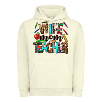 Pigment Pistachio wife mom teacher Urban Hoodie - NancyCooperArtShop