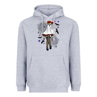 Heather Grey freak ghost halloween Heavyweight Hoodie - BundleAndBundleShop