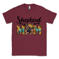 Burgundy shepherd mom western Classic Tee - RanaPortraitStore