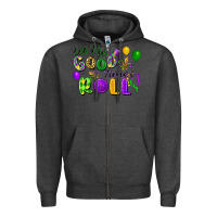 Charcoal Heather let the good times roll Zipper Hoodie - FaDigitalArtStudio