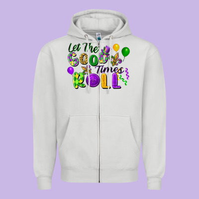 Let The Good Times Roll Zipper Hoodie Designed By Fadigitalartstudio