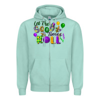 Seafoam let the good times roll Zipper Hoodie - FaDigitalArtStudio