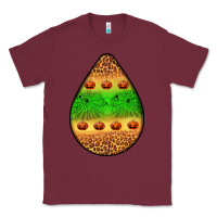 Burgundy halloween pumpkin teardrop Classic Tee - BundleAndBundleShop