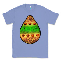Colony Blue halloween pumpkin teardrop Classic Tee - BundleAndBundleShop