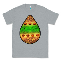Heather Grey halloween pumpkin teardrop Classic Tee - BundleAndBundleShop