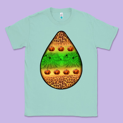Halloween Pumpkin Teardrop Classic Tee Designed By Bundleandbundleshop