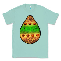 Seafoam halloween pumpkin teardrop Classic Tee - BundleAndBundleShop