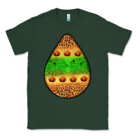 Sports Green halloween pumpkin teardrop Classic Tee - BundleAndBundleShop