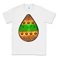 White halloween pumpkin teardrop Classic Tee - BundleAndBundleShop