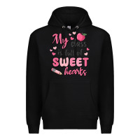 Black my class is full of sweet hearts Premium Hoodie - MaliasSmallBusiness