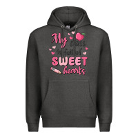 Charcoal Heather my class is full of sweet hearts Premium Hoodie - MaliasSmallBusiness