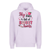 Lilac my class is full of sweet hearts Premium Hoodie - MaliasSmallBusiness