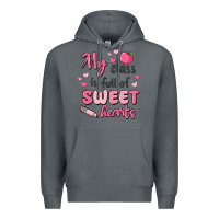 Rock my class is full of sweet hearts Premium Hoodie - MaliasSmallBusiness