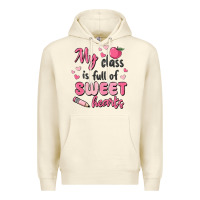 Sandshell my class is full of sweet hearts Premium Hoodie - MaliasSmallBusiness