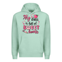Seafoam my class is full of sweet hearts Premium Hoodie - MaliasSmallBusiness