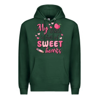 Sports Green my class is full of sweet hearts Premium Hoodie - MaliasSmallBusiness