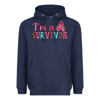 Navy i'm a survivor Heavyweight Hoodie - JahusDesignShop