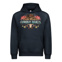 Navy make america cowboy again Urban Hoodie - NancyCooperArtShop