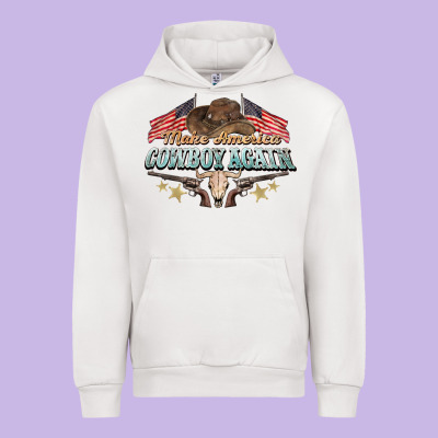 Make America Cowboy Again Urban Hoodie Designed By Nancycooperartshop