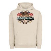 Pigment French Oak make america cowboy again Urban Hoodie - NancyCooperArtShop