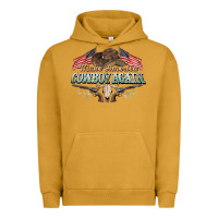 Pigment Peanut Butter make america cowboy again Urban Hoodie - NancyCooperArtShop