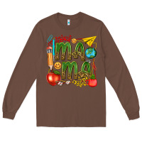 Chestnut mama teacher Long Sleeve Tee - texasbilliewilder