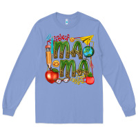 Colony Blue mama teacher Long Sleeve Tee - texasbilliewilder