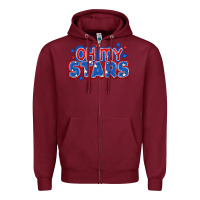 Burgundy Oh my stars 4th of july Zipper Hoodie - CowGirlArtShop