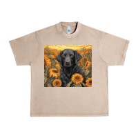 French Oak black lab Urban Heavy Tee - Unal Design