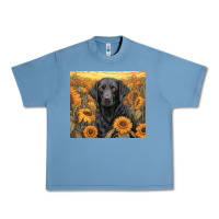 Pebble Blue black lab Urban Heavy Tee - Unal Design