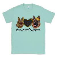 Seafoam peace love shepherd Classic Tee - RanaPortraitStore