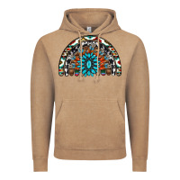 Vintage Coffee western turquoise aztec cowhide serape  rainbows Vintage Hoodie - AdoDesignShop