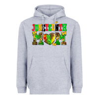 Heather Grey juneteenth mom Heavyweight Hoodie - AdoDesignShop