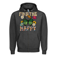 Charcoal Heather Kind The Happy Zipper Hoodie - CowhideDigitalArt