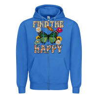 True Royal Kind The Happy Zipper Hoodie - CowhideDigitalArt