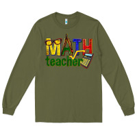 Army Green math teacher Long Sleeve Tee - texasbilliewilder